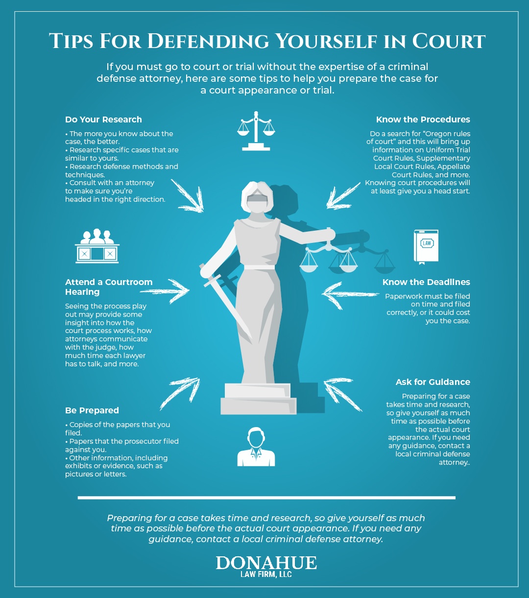 Tips For Defending Yourself in Court