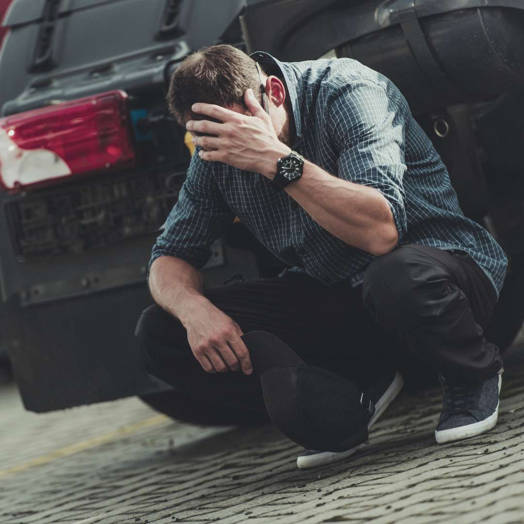 arrested against car